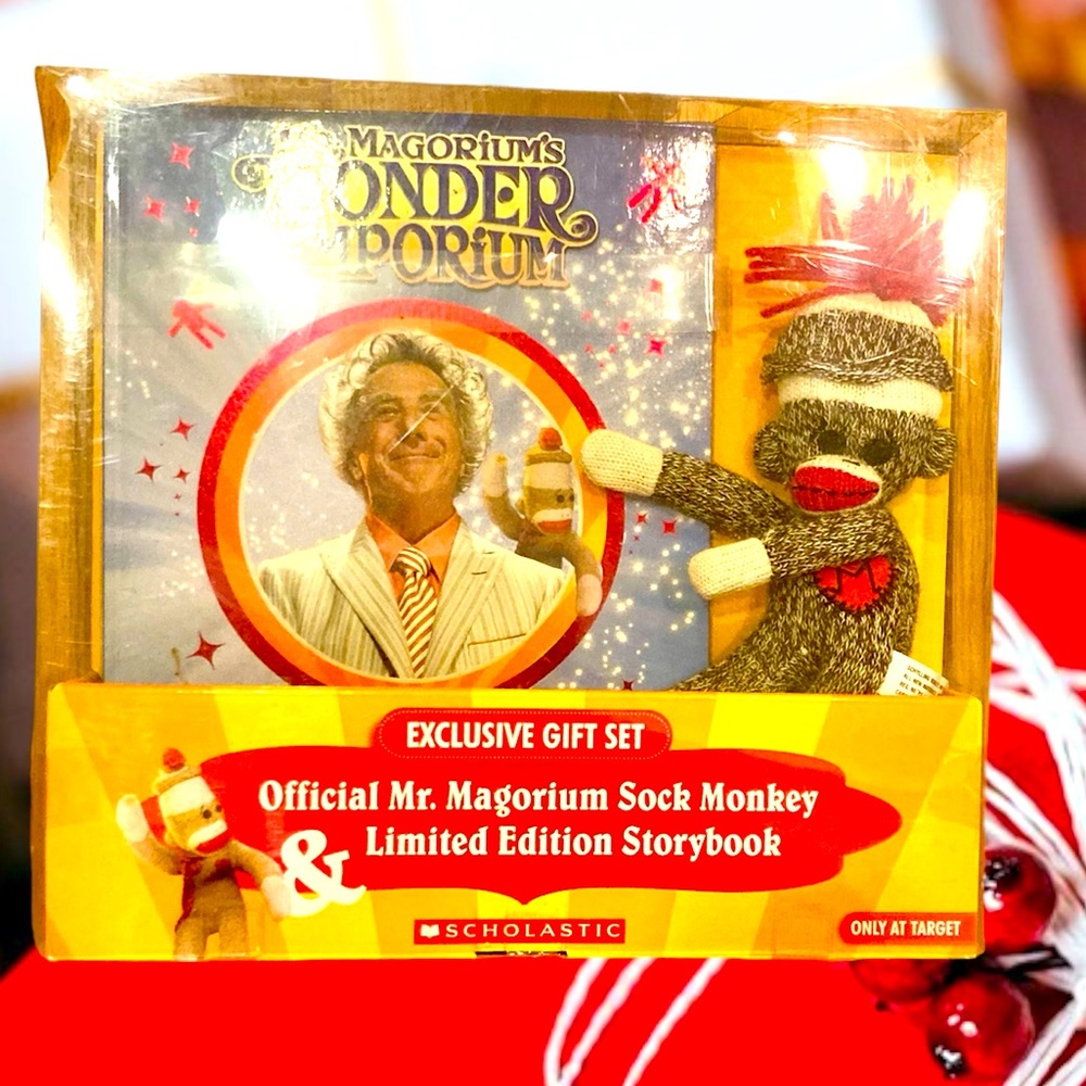Mr. Magorium Sock Monkey Limited Edition Storybook NIP